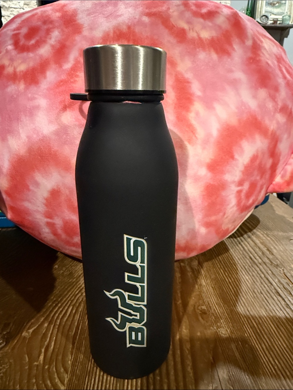 Black Insulated Bottle with ISF Bulls Logo